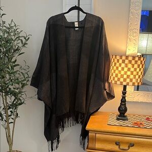 a.n.a Black Fringe Cape